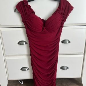 dark red windsor homecoming dress size M
